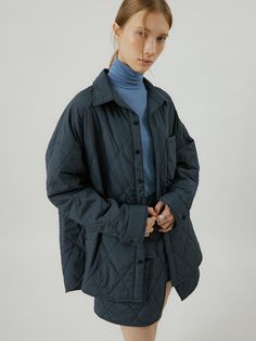 Composition : 100% POLYESTERCountry of Origin : China Oversized Quilted Jacket For Workwear, Oversized Quilted Jacket For Winter Workwear, Oversized Quilted Jacket For Fall Workwear, Oversized Casual Quilted Jacket For Work, Navy Quilted Outerwear For Fall, Navy Oversized Outerwear For Work, Oversized Navy Outerwear For Work, Oversize Coat, Puffer Parka