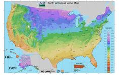 a map of the united states showing land mass and plant lands in each state,