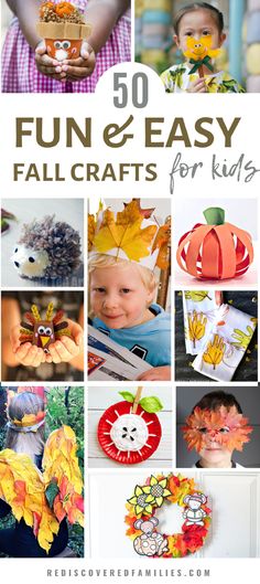 50 fun and easy fall crafts for kids