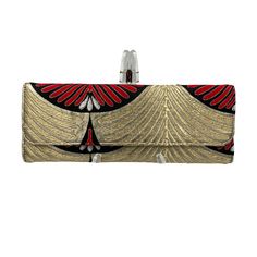 It's time to replace your worn out clutches. Our elegant bridal clutches can help you complete your wedding /evening look. An ideal accessory to carry to any event. Upgrade your style game with this unique handcrafted designer clutch bag, upcycled from vintage Obi (the sash of the Kimono) and handpicked by myself for a personal touch. You can hold this elegant bridal clutch in your hand or wear it comfortably around your shoulder by adjusting the detachable chain, making it perfect for any glamo Gold Clutch Wallet For Party, Gold Rectangular Wallet For Evening, Elegant Party Clutch Wallet, Chic Red Clutch For Wedding, Elegant Rectangular Party Wallets, Elegant Red Evening Wallet, Red Embroidered Clutch For Evening, Luxury Leather Evening Bag With Gold-tone Hardware, Luxury Rectangular Clutch With Intricate Embroidery