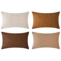 brown beige caramel velvet decorative throw pillow covers rectangle home decor