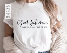 God Fidence SVG Religious Svg Christian SVG God Fidence | Etsy Canada Preaching Outfits, Shirt Quotes, Svg Christian, Sublimation Projects, Cute Shirt Designs, Christian Svg, Vinyl Shirts, Jesus Shirts