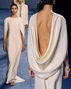 Fall 2024 Haute Couture backless cape wedding dress #bridalcouture #weddingdress #capeweddingdress #couturebridalgown #fall2024couture Cape Runway, Glam Bridesmaid Dresses, Cape Wedding, Haute Couture Wedding Dress, Couture Wedding Dresses, Cape Wedding Dress, Couture Bridal Gowns, Mini Wedding Dresses, Sheer Wedding Dress