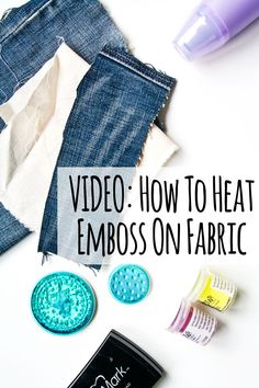 the video how to heat emboss on fabric is an easy and fun project for beginners