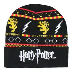 This is an Harry Potter product, guaranteed, or your money back! This Harry Potter beanie features a beautiful allover character-themed design of a Gryffindor house animal lion logo, Lighting representing Harry's scar, and glasses, with black gloves to complete the look. It is made of 100% acrylic fabric. Listed in youth sizes. MAKES A GREAT GIFT! Themed Black Winter Hats, Black Novelty Beanie For Winter, Logo Lighting, Harry's Scar, Harry Potter Beanie, Gryffindor House, Animal Lion, Lion Logo, Harry Potter Gryffindor