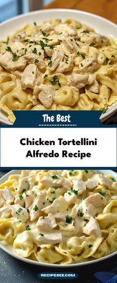 Enjoy a delightful meal with this Chicken Tortellini Alfredo. Featuring perfectly cooked tortellini and juicy chicken, all enveloped in a creamy Alfredo sauce, it’s a quick dish that everyone will love.