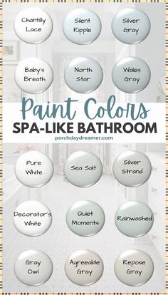 a bathroom with white paint colors on the walls