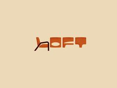 an orange and brown logo with the word'iff'written in black ink