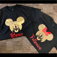 Disney Best Friend Shirts Disney Best Friend Shirts, Friend Shirts, Disney Best Friends, Best Friend Shirts, Best Friend, Colorful Shirts, Womens Sizes, Womens Tops, Tops & Tees