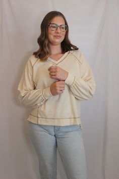 Casual everyday top perfect for the upcoming spring days!

Exposed stitching details make this top unique, yet easy to style. Stitching Details, Ribbed Knit Top, Casual Everyday, Knit Top, Ribbed Knit, Lavender, Stitching, V Neck, Knitting