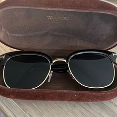 Never Worn- Literally Perfect Condition Tom Ford Polarized Sunglasses Tf 544-K 01d Polarized Black Gold Price Negotiable Classic Tan Sunglasses For Formal Occasions, Elegant Tan Tinted Sunglasses, Elegant Tan Sunglasses For Formal Occasions, Formal Tan Sunglasses With Polarized Lenses, Formal Tan Tinted Sunglasses, Classic Tan Sunglasses With Mirrored Lenses, Tom Ford Sunglasses, Gold Price, Colored Sunglasses