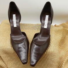 Nwot Excellent Condition Offers Welcomed Brown Fitted Evening Heels, Fitted Brown Heels For Evening, Classic Brown Heels For Party, Fitted Brown Court Shoes For Party, Brown Party Court Shoes, Shoes Women Heels, Shoes Heels, Women Shoes, Heels