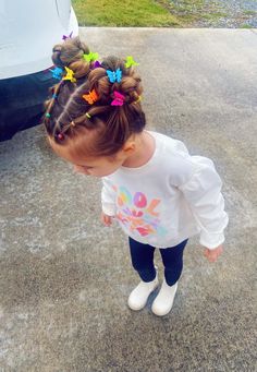 Easy Toddler Hairstyles, Girly Hairstyles, Easy Little Girl Hairstyles, Lil Girl Hairstyles, Easter Hairstyles For Kids, Toddler Hairstyles Girl