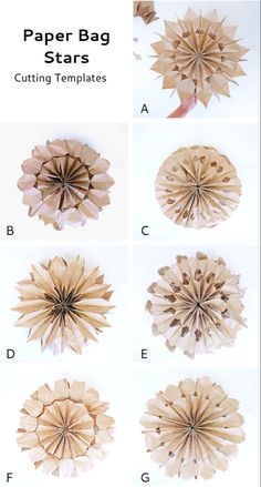 the steps to make paper stars