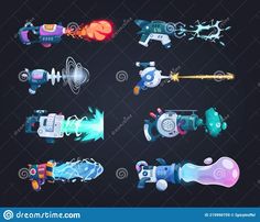 an image of different types of objects in the dark background stock photo - 54978