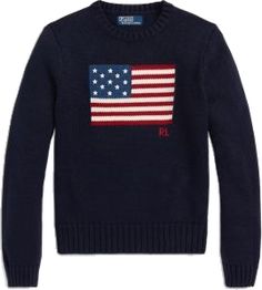 American Flag Sweater, Ralph Lauren Pullover, Long Sleeve Jumper, Ralph Lauren Collection, Ralph Lauren Sweater, Short En Jean, Jumper Sweater, Crewneck Sweater, Ralph Lauren Men