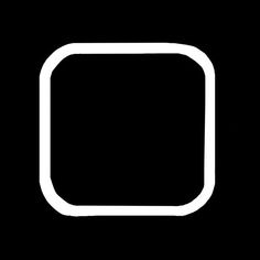 a white square on a black background