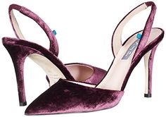 Sjp Shoes, Pretty Heels, Velvet Clothes, Sarah Jessica, Slingback Shoes, Sarah Jessica Parker, Unique Shoes, Slingbacks