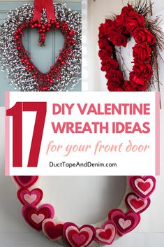 diy valentine wreath ideas for your front door