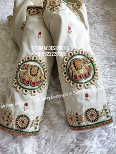 Saree Blouse Embroidery, Saree Bluse, Jewelry Embroidery, Maggam Blouse, Handmade Blouse, Simple Saree Designs, Latest Blouse Designs Pattern, Mirror Work Blouse, Cutwork Blouse Designs