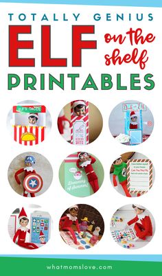 the elf on the shelf printables are great for kids to make and sell