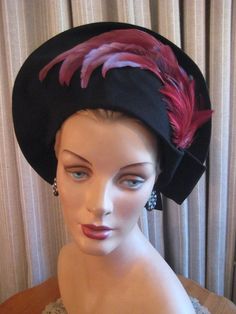 Buckram Hats, 1940 Hats, French Room, Hat Inspiration, 1940s Hats, 1940's Fashion, Vintage Style Hat, Veiled Hats