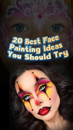 Whether you are looking for simple face painting ideas for kids or aesthetic face painting for adults, this article will bring some inspiration to rock the next party. Let’s take a look at our selected face painting ideas below which also you can try at home. From easy face painting for boys and girls to creepy halloween face paint art, we are sure you will be more inspired after reading this article. Let’s check this out! Easy Face Paint For Adults, Face Painting Ideas Adults, Halloween Face Painting Ideas For Adults, Painted Faces For Halloween, Costume With Face Paint, Face Paint Costumes For Women, Easy Face Paint For Halloween, Adult Halloween Face Paint Ideas, Face Painting For Halloween For Women