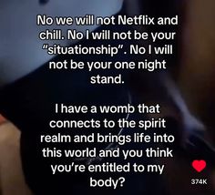 an image of a text message with the caption'no we will not netflix and chili '