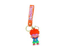 a key chain with a cartoon character on it