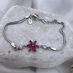 Daisy Flower Silver Charm Bracelet For Women, Handmade Jewelry Daisy Chain Beaded Bracelet, Gift for Woman Valentine Days, Bestfriend Gift ⭐ All of our products are handmade and their materials are 925 sterling silver. ⭐ Bracelet lenght : 7.4'' (19 cm) ⭐ Bracelet weight : 3.80 gr ⭐ Materials: Silver ⭐ Nickel free hypoallergenic for sensitive skin. ⭐ Lightweight, perfect for everyday wear. ⭐ All of our products are handcrafted and ± 5% deviation may occur in grams and sizes. ⭐ If you have any question, contact us freely. ⭐ The light color of the photos may vary on computer and phone.      --- Care Guide --- * Unfortunately, 925 sterling and all other silver types tarnish in time. So the question is; How can we slow it down? * Contact with water: Not a great idea. But, it is unlikely to do a Valentine's Day Sterling Silver Necklace With Flower Charm, Valentine's Day Sterling Silver Flower Necklace, Silver Flower-shaped Jewelry For Valentine's Day, Sterling Silver Daisy Jewelry With Flower Charm, Sterling Silver Flower-shaped Bracelets, Valentine Days, Gift For Woman, Silver Charm Bracelet, Daisy Chain