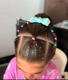 Toddler Gymnastics Hair, Gymnastics Hairstyles For Kids, Thanksgiving Hairstyles, Easy Toddler Hairstyles, Cute Toddler Hairstyles, Girly Hairstyles, Gymnastics Hair, Girl Hair Dos, Lil Girl Hairstyles