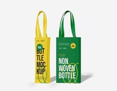 Non Woven Bottle Bag Mockup