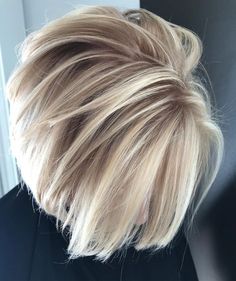 Platinový Blond, Blonde With Red Highlights, Ice Blonde Hair, Κούρεμα Bob, Balayage Blond, Hair Highlights And Lowlights, Blond Balayage, Ice Blonde, Brunette Balayage