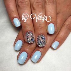 Nails Art Simple, Design Nails Art, Nail Art Aesthetic, Aesthetic Nail Art, Thermal Nail Polish, Thermal Nails, Nail Art Tips, Nail Art Glitter, Pretty Nail Designs