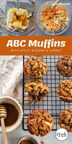 an image of muffins with apple banana and carrot