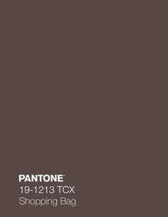 the pantone shopping bag is shown in brown