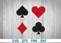 four card suits svg files