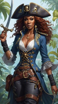 Black Pirate Woman Art, Black Pirate Woman, Scorned Woman, To Kill A Kingdom, Girl Pirate, Female Pirate, Pirate Design, Black Pirate, Fantasy Witch