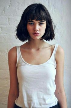 Kort Bob, Short Haircuts With Bangs, Peruvian Straight Hair, Chic Short Haircuts, Super Hair, Trending Hairstyles, Short Hair With Bangs, Haircuts With Bangs, Hair Short