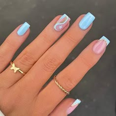 Unghie Sfumate, Acrylic Nails Designs, Work Nails, Short Square Acrylic Nails, Her Nails, Acrylic Nails Coffin Short, Short Acrylic Nails Designs