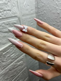 Long Almond Nails Designs Summer 2024, Pink Vibes, Really Cute Nails, Minimalist Nails, Nail Manicure, Nail Tech, Swag Nails