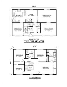 two story house plans with lofts and living quarters in the same floor plan,