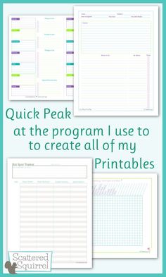 A Quick Peak at How I Make Printables #undate Inkscape Tutorials, Free Printables Organization, Planner Pdf, Planner Printables Free, The Program, Create Digital Product, Planner Templates, Diy Planner, Etsy Business