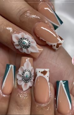 Western Nail Ideas, Mexican Nails, Country Glam