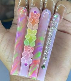 Really Long Nails, Acrylic Nail Designs Classy, Uñas Aesthetic, Lily Nails, Glow Nails, Exotic Nails