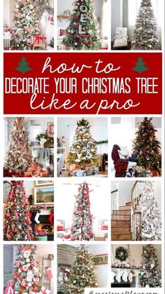 how to decorate your christmas tree like a pro with pictures and text overlays