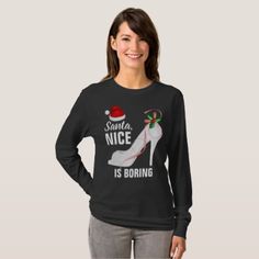 Christmas -  Women's Basic Long Sleeve T-Shirt - holidays diy custom design cyo holiday family Birthday Presents For Best Friend, Ideas For Birthday Presents, Best Friend Funny, Mystery Shopper, Friend Funny, Color Guard, Black Long Sleeve Shirt, Humor Memes, Best Birthday Gifts