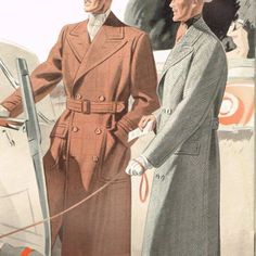 Menswear Illustration, Men's Fashion Illustration, 1940s Mens Fashion, Fashion Illustrators, 1920s Mens Fashion, 1920s Men, Coat Check, 1930 Fashion, Bespoke Suits