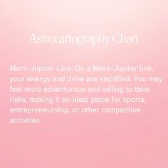 a pink background with the words astrograph chart on it