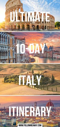 Ultimate 10-Day Italy Itinerary Hidden Italy, Italian Tour, Italy Trip Itinerary, Italy Vacation Itinerary, 10 Days In Italy, Italy Road, Italy Tour, Italy Trip Planning